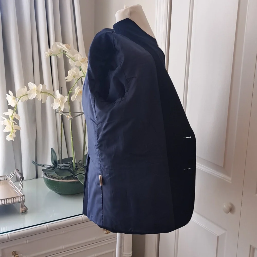 Nordstrom Boys Classic Navy Wool Blend Blazer/Sports Coat Uniform/Formal‎ S-14